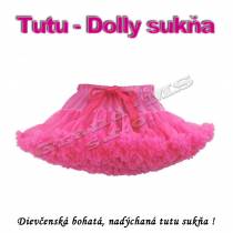 Tutu - Dolly sukňa pre dievčatá od 6 do 10 rokov - melónová