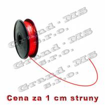 Tlačová struna ABS - 1,75 mm - červená (cena za 1 m)