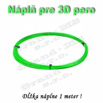 Náplň pre 3D pero, PLA - 1,75 mm - zelená (cena za 1 m)
